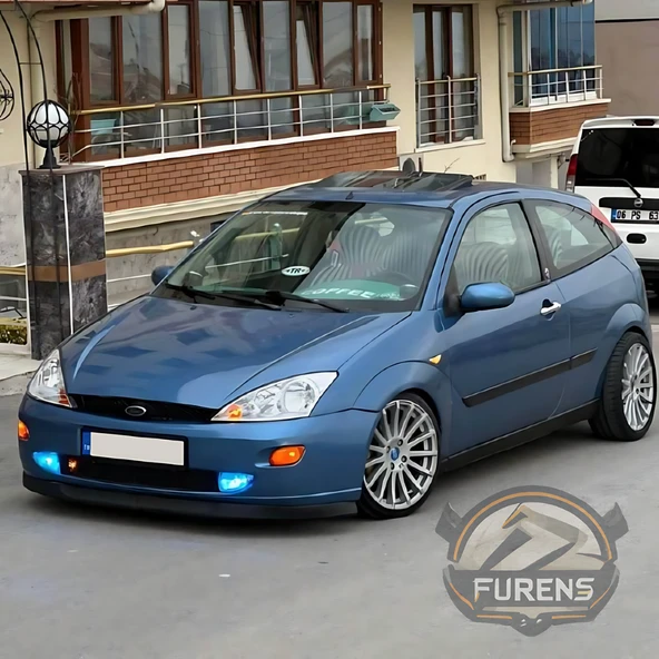 Ford Focus 1 1999-2004 Uyumlu H lip Esnek Ön Lip 2 Parça Karlık Ön Ek Tampon Altı Dil - Resim 6