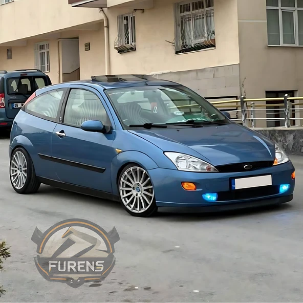 Ford Focus 1 1999-2004 Uyumlu H lip Esnek Ön Lip 2 Parça Karlık Ön Ek Tampon Altı Dil - Resim 4