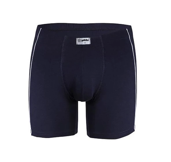 3 Adet Yıldız Erkek Likralı Modal Boxer Short Lacivert 108