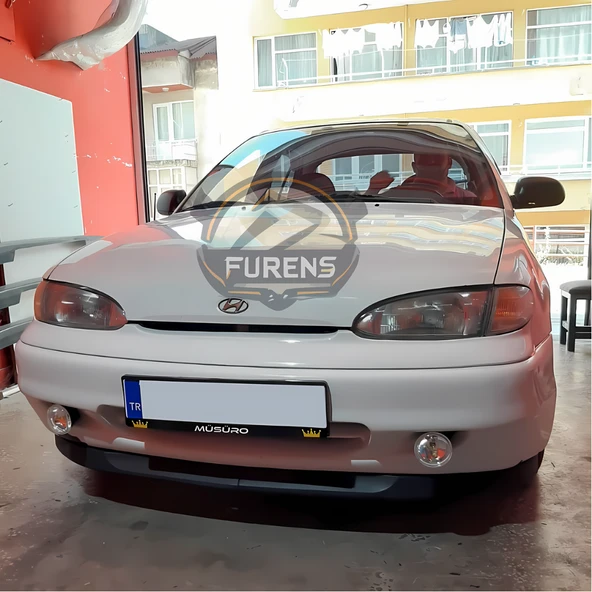Hyundai Accent Yumurta Kasa 2002-2007 Uyumlu H lip Esnek Ön Lip 2 Parça Karlık Ön Ek Tampon Altı Dil - Resim 4