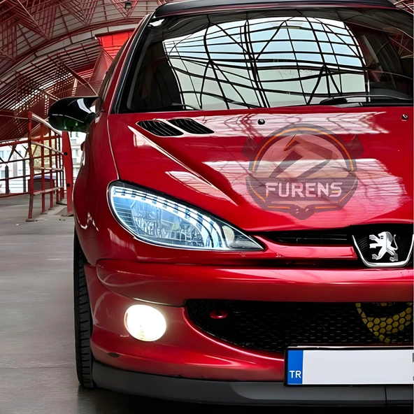 Peugeot 206 206+ 1998-2012 Uyumlu H lip Esnek Ön Lip 2 Parça Karlık Ön Ek Tampon Altı Dil - 3
