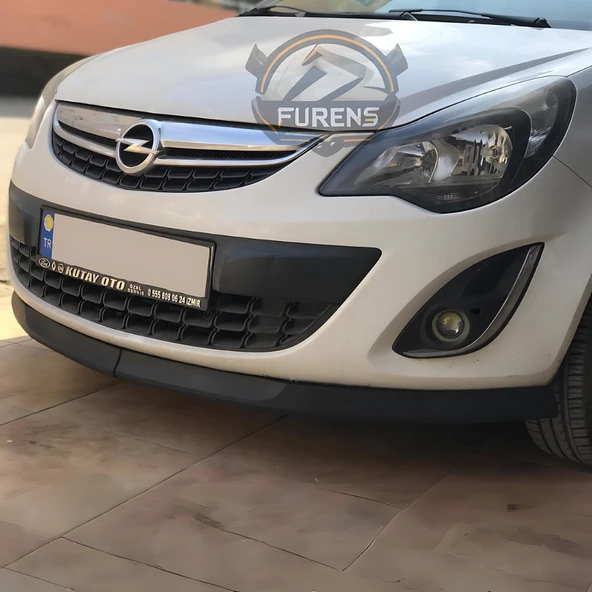 Opel Corsa D 2006-2014 Uyumlu H lip Esnek Ön Lip 2 Parça Karlık Ön Ek Tampon Altı Dil - 6