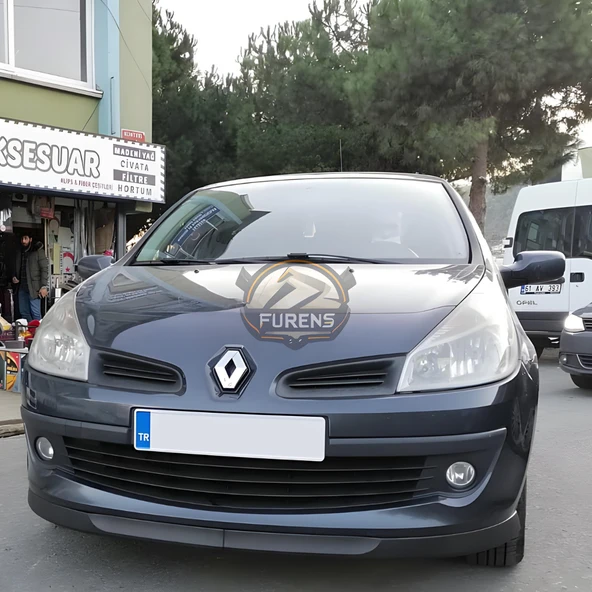 Renault Clio 3 2007-2013 Uyumlu H lip Esnek Ön Lip 2 Parça Karlık Ön Ek Tampon Altı Dil - Resim 3