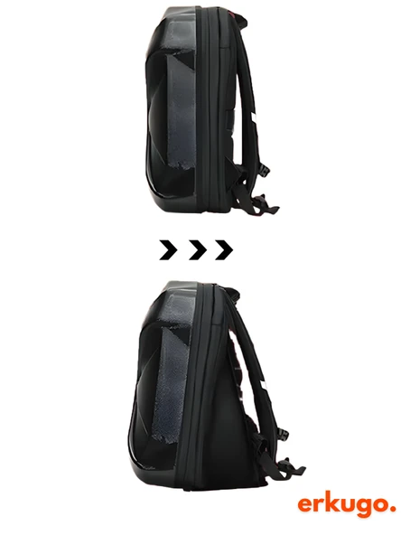 X Ekranlı Motor Sırt Çantası, Sırt Çantası, Telefon Kontrollü Ekranlı Çanta, Scooter Çantası - 7