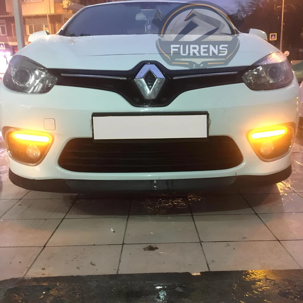Renault Fluence 2009-2012 Uyumlu H lip Esnek Ön Lip 2 Parça Karlık Ön Ek Tampon Altı Dil - Resim 3