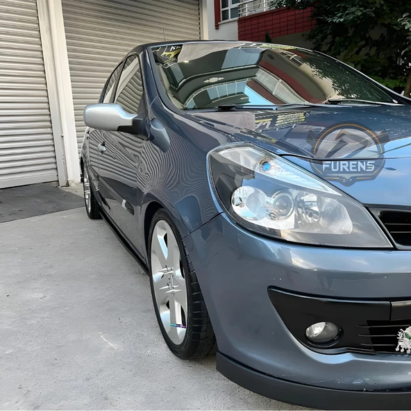 Renault Clio 3 2007-2013 Uyumlu H lip Esnek Ön Lip 2 Parça Karlık Ön Ek Tampon Altı Dil - Resim 6