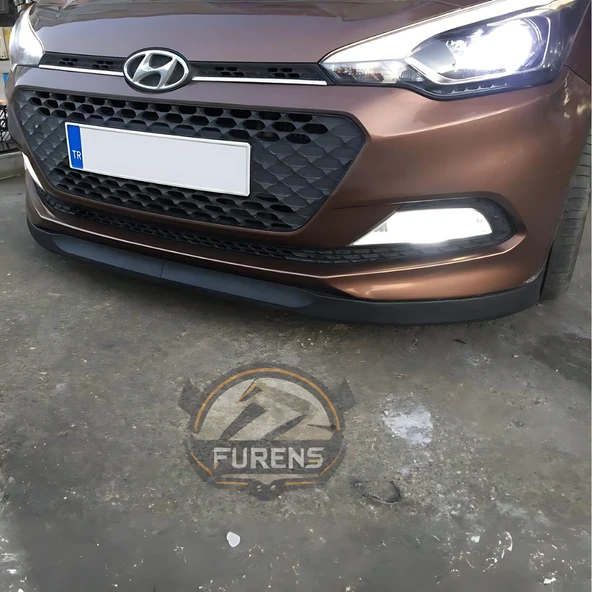 Hyundai İ20 2014-2017 Uyumlu H lip Esnek Ön Lip 2 Parça Karlık Ön Ek Tampon Altı Dil - Resim 4