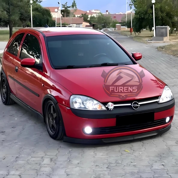 Opel Corsa C 2000-2006 Uyumlu H lip Esnek Ön Lip 2 Parça Karlık Ön Ek Tampon Altı Dil - 10