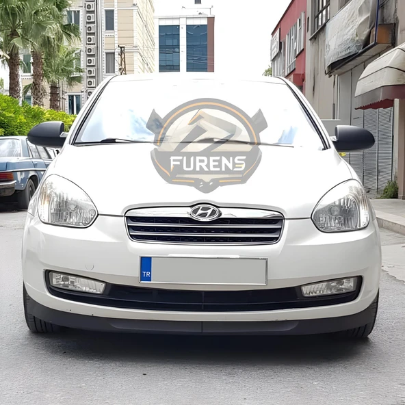 Hyundai Accent Era 2006-2010 Uyumlu H lip Esnek Ön Lip 2 Parça Karlık Ön Ek Tampon Altı Dil - Resim 9