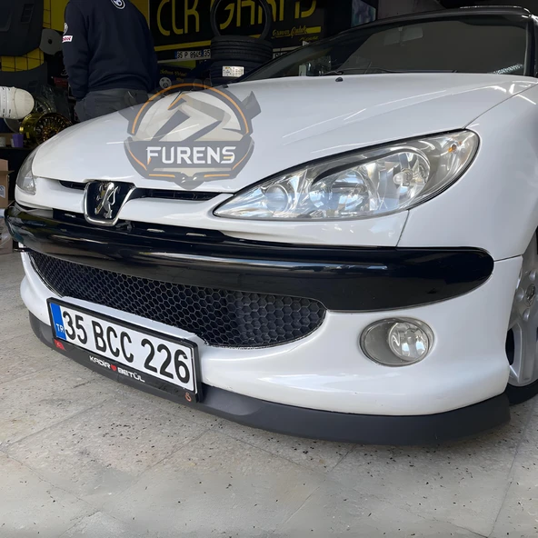 Peugeot 206 206+ 1998-2012 Uyumlu H lip Esnek Ön Lip 2 Parça Karlık Ön Ek Tampon Altı Dil - 11