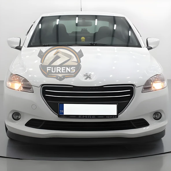 Peugeot 301 2012-2021 Uyumlu H lip Esnek Ön Lip 2 Parça Karlık Ön Ek Tampon Altı Dil - Resim 3
