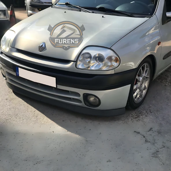 Renault Clio Symbol Hb Sedan 1998-2002 Uyumlu H lip Esnek Ön Lip 2 Parça Karlık Ön Ek Tampon Altı Dil - 4