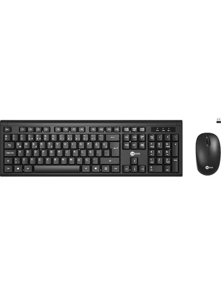 Lenovo Lecoo KW200 Siyah Kablosuz Klavye Mouse Seti