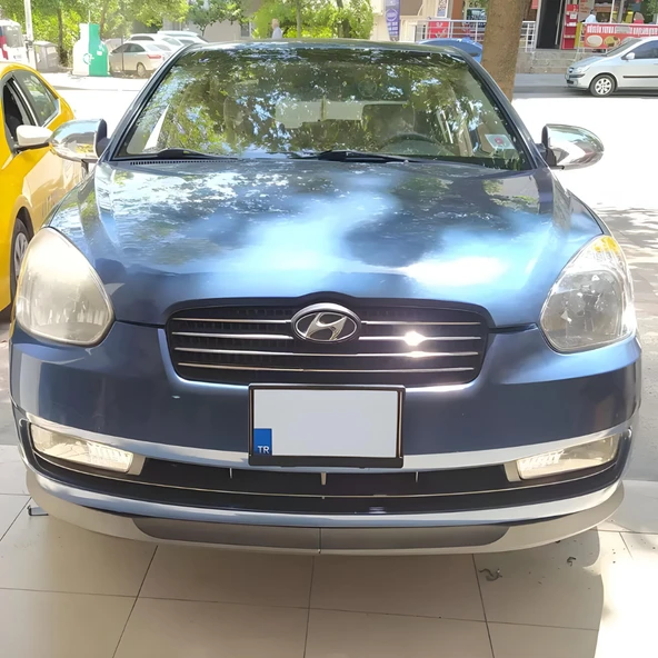 Hyundai Accent Era 2006-2010 Uyumlu H lip Esnek Ön Lip 2 Parça Karlık Ön Ek Tampon Altı Dil - Resim 5