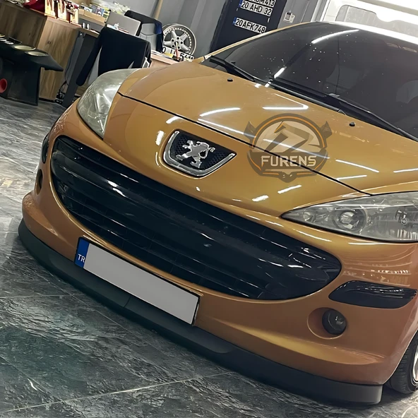 Peugeot 207 2006-2014 Uyumlu H lip Esnek Ön Lip 2 Parça Karlık Ön Ek Tampon Altı Dil - Resim 8