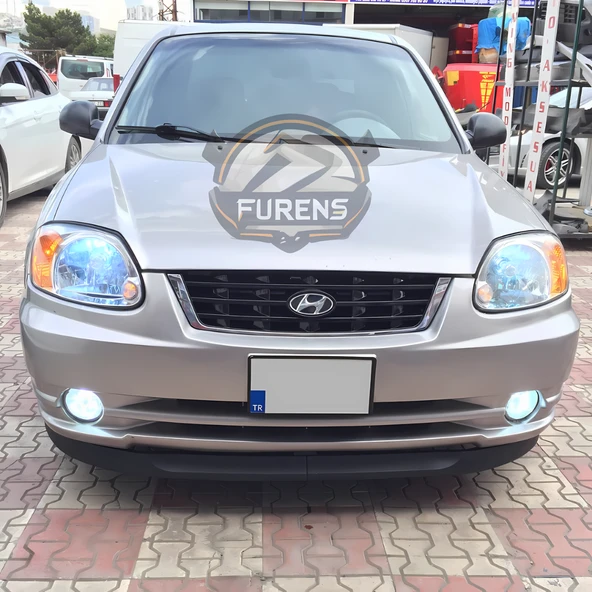 Hyundai Accent Admire 2000-2006 Uyumlu H lip Esnek Ön Lip 2 Parça Karlık Ön Ek Tampon Altı Dil - Resim 11