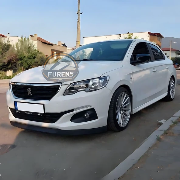 Peugeot 301 2012-2021 Uyumlu H lip Esnek Ön Lip 2 Parça Karlık Ön Ek Tampon Altı Dil - Resim 11