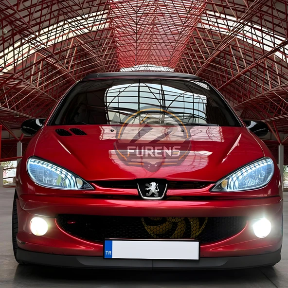 Peugeot 206 206+ 1998-2012 Uyumlu H lip Esnek Ön Lip 2 Parça Karlık Ön Ek Tampon Altı Dil - 8
