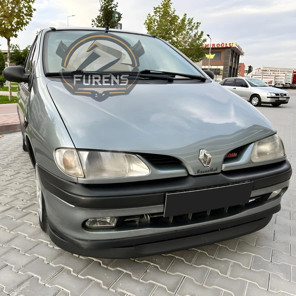 Renault  Scenic 1 1997-1999 Uyumlu H lip Esnek Ön Lip 2 Parça Karlık Ön Ek Tampon Altı Dil - 3