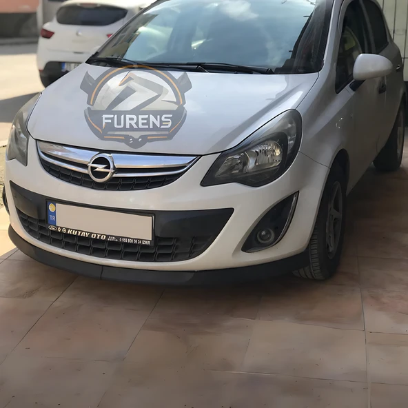 Opel Corsa D 2006-2014 Uyumlu H lip Esnek Ön Lip 2 Parça Karlık Ön Ek Tampon Altı Dil - 4