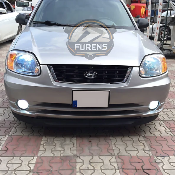 Hyundai Accent Admire 2000-2006 Uyumlu H lip Esnek Ön Lip 2 Parça Karlık Ön Ek Tampon Altı Dil - Resim 10