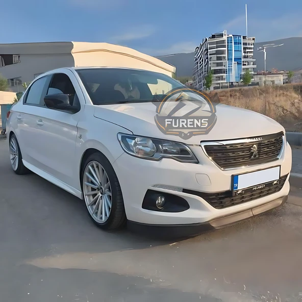 Peugeot 301 2012-2021 Uyumlu H lip Esnek Ön Lip 2 Parça Karlık Ön Ek Tampon Altı Dil - Resim 12
