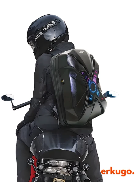 X Ekranlı Motor Sırt Çantası, Sırt Çantası, Telefon Kontrollü Ekranlı Çanta, Scooter Çantası - 8