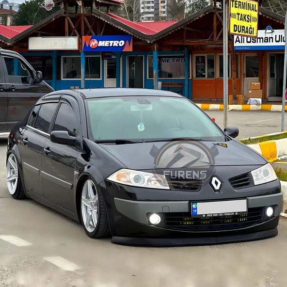 Renault Megane 2 2003-2008 Uyumlu H lip Esnek Ön Lip 2 Parça Karlık Ön Ek Tampon Altı Dil - 7