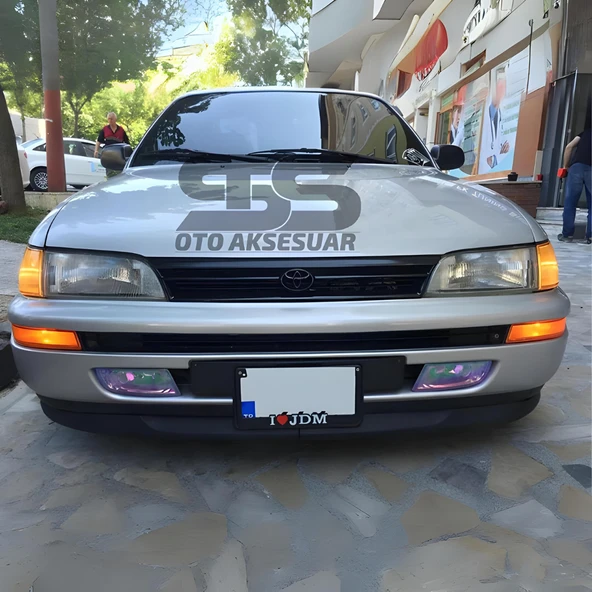 Toyota Corolla Efsane Kasa AE101 1991-1998 Uyumlu H lip Esnek Ön Lip 2 Parça Karlık Ön Ek Tampon Altı Dil - 4