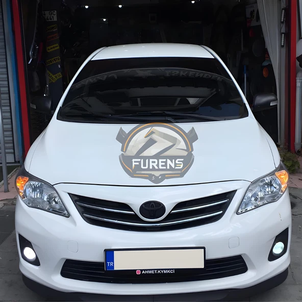 Toyota Corolla E140 2006-2012 Uyumlu H lip Esnek Ön Lip 2 Parça Karlık Ön Ek Tampon Altı Dil - Resim 3