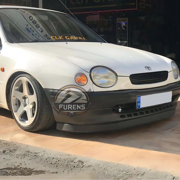 Toyota Corolla Terra 1999-2002 Uyumlu H lip Esnek Ön Lip 2 Parça Karlık Ön Ek Tampon Altı Dil - 7