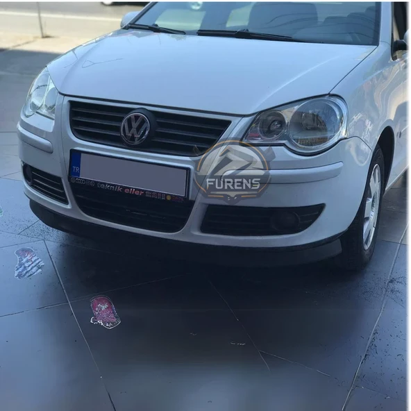Volkswagen Polo 4.5 2002-2008 Uyumlu H lip Esnek Ön Lip 2 Parça Karlık Ön Ek Tampon Altı Dil - 5