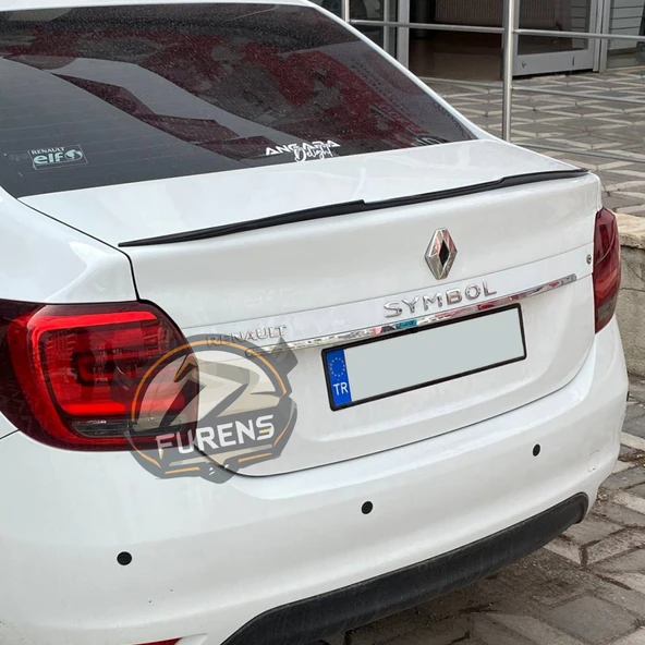 Renault Symbol 2013-2023 Bagaj Üstü Yarasa Spoiler Bagaj Çıtası Piano Black Spoyler - 2