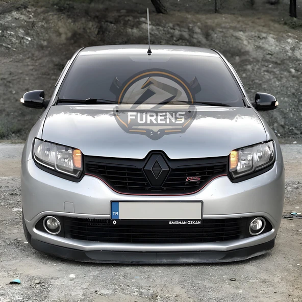 Renault Symbol 2013-2020 Uyumlu H lip Esnek Ön Lip 2 Parça Karlık Ön Ek Tampon Altı Dil - 3