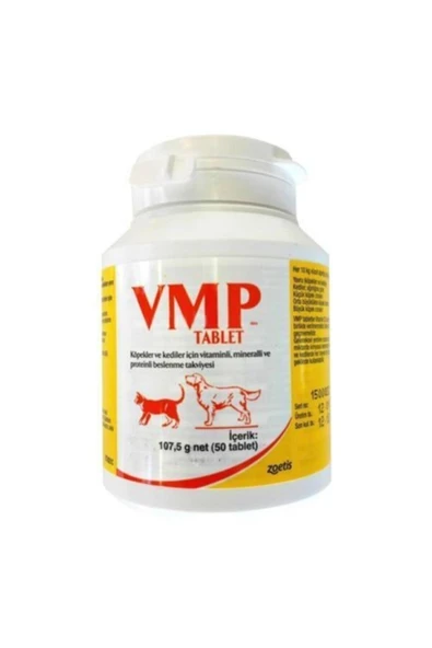 Vmp Kedi Ve Köpek Tüy Dökülme Önleyici Vitamin 50 Tablet