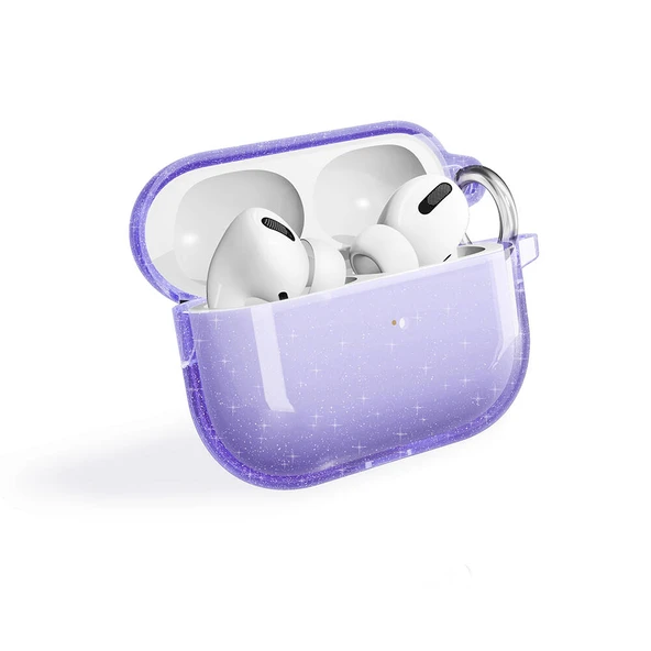Airpods Pro 2 Allstar Airbag 32 Parlayan Simli Saydam Renkli Kılıf - Resim 4