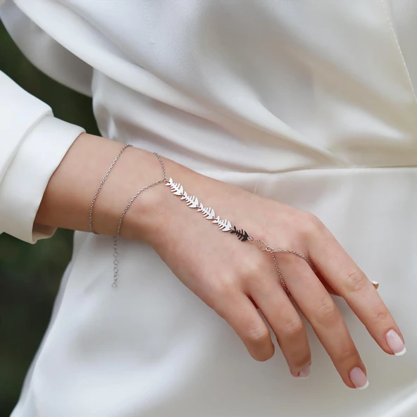 Balık Modeli Sıralı Gümüş Şahmeran - Resim 2