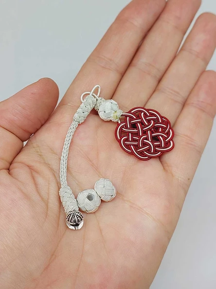 Bakır El İşi Kazaz Püskül & 2 Habbeli Takım (55974)