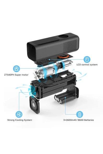 Qicycle P1 Xiaomi Eco System Company Elektrikli Taşınabilir Hava Pompası - 5