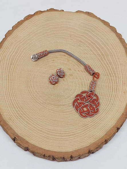 Bakır El İşi Kazaz Püskül & 2 Habbeli Takım (55980) - Resim 2