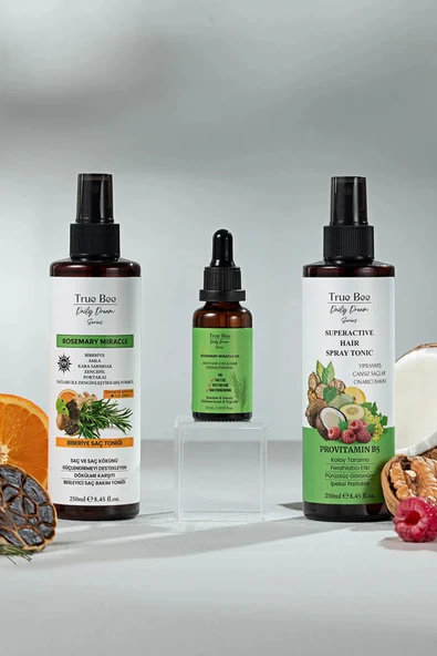 Daily Dream Care Tarak Hediyeli Biberiye Serum + Biberiye Tonik Saç Bakım Seti 2li Avantaj Set - 2