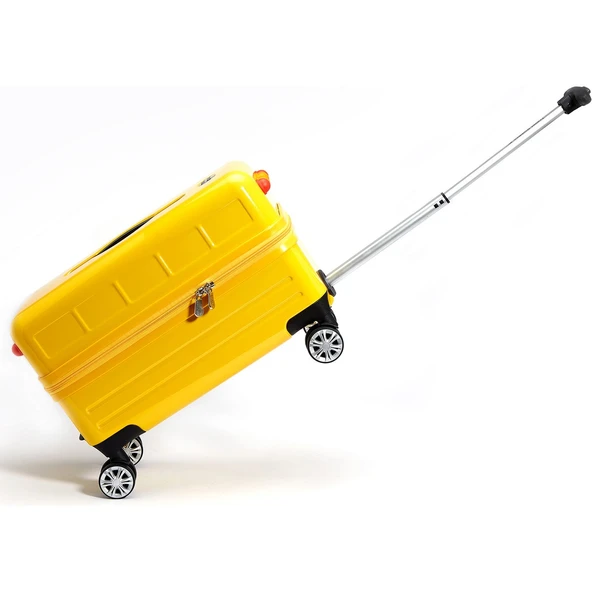 Travel Buddies Bin ve Seyahat Et Okul Otobüsü Bavul Sarı - 5