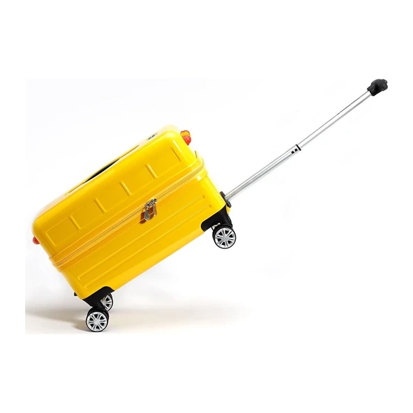 Travel Buddies Bin ve Seyahat Et Okul Otobüsü Bavul Sarı - 4