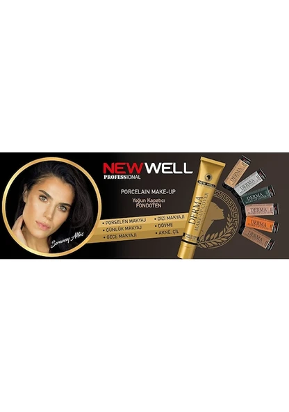 New Well Derma Cover Make-Up Porselen Makyaj Kapatıcı Fondöten 5