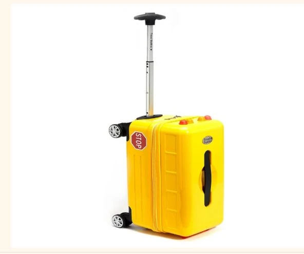 Travel Buddies Bin ve Seyahat Et Okul Otobüsü Bavul Sarı - 6