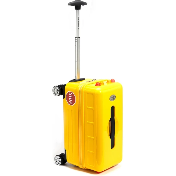 Travel Buddies Bin ve Seyahat Et Okul Otobüsü Bavul Sarı - 2