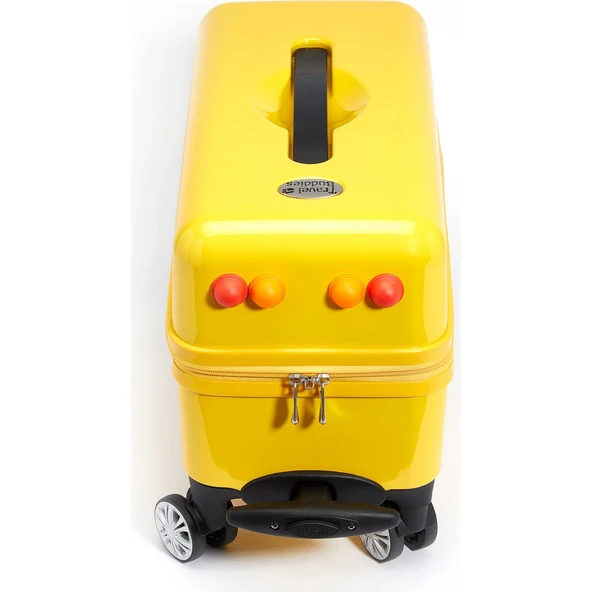Travel Buddies Bin ve Seyahat Et Okul Otobüsü Bavul Sarı - 3