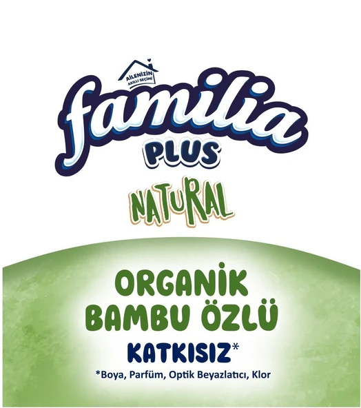 Familia Plus Tuvalet Kağıdı 3 Katlı 96 Lı Paket Natural Organik Bambu Özlü (3PK*32) - 5