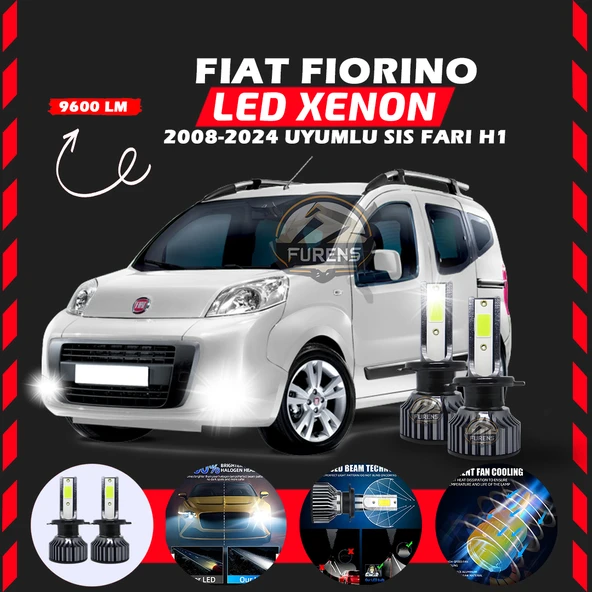 Fiat Fiorino 2008-2024 Sis Farı Uyumlu Şimşek Etkili Led Xenon Pro Series H1 ürün görseli 1