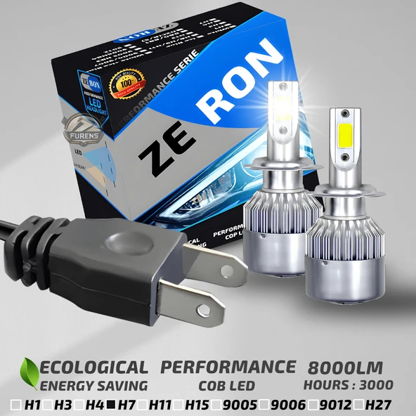 Fiat Palio 2004-2012 Kısa Far Uyumlu Şimşek Etkili Led Xenon Performance Series H7 - 2